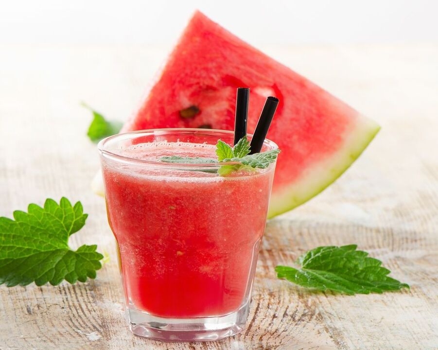 Wassermelonensaft zum Abnehmen